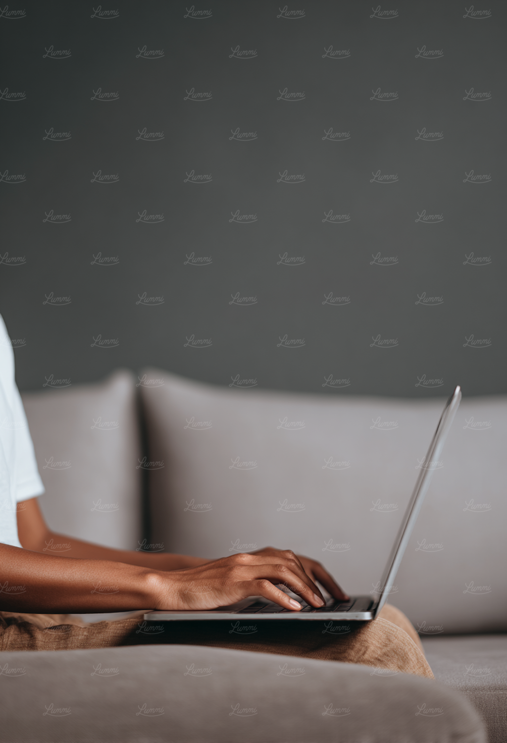 An individual managing their online presence across multiple devices, illustrating the flexibility of automated link monetization.