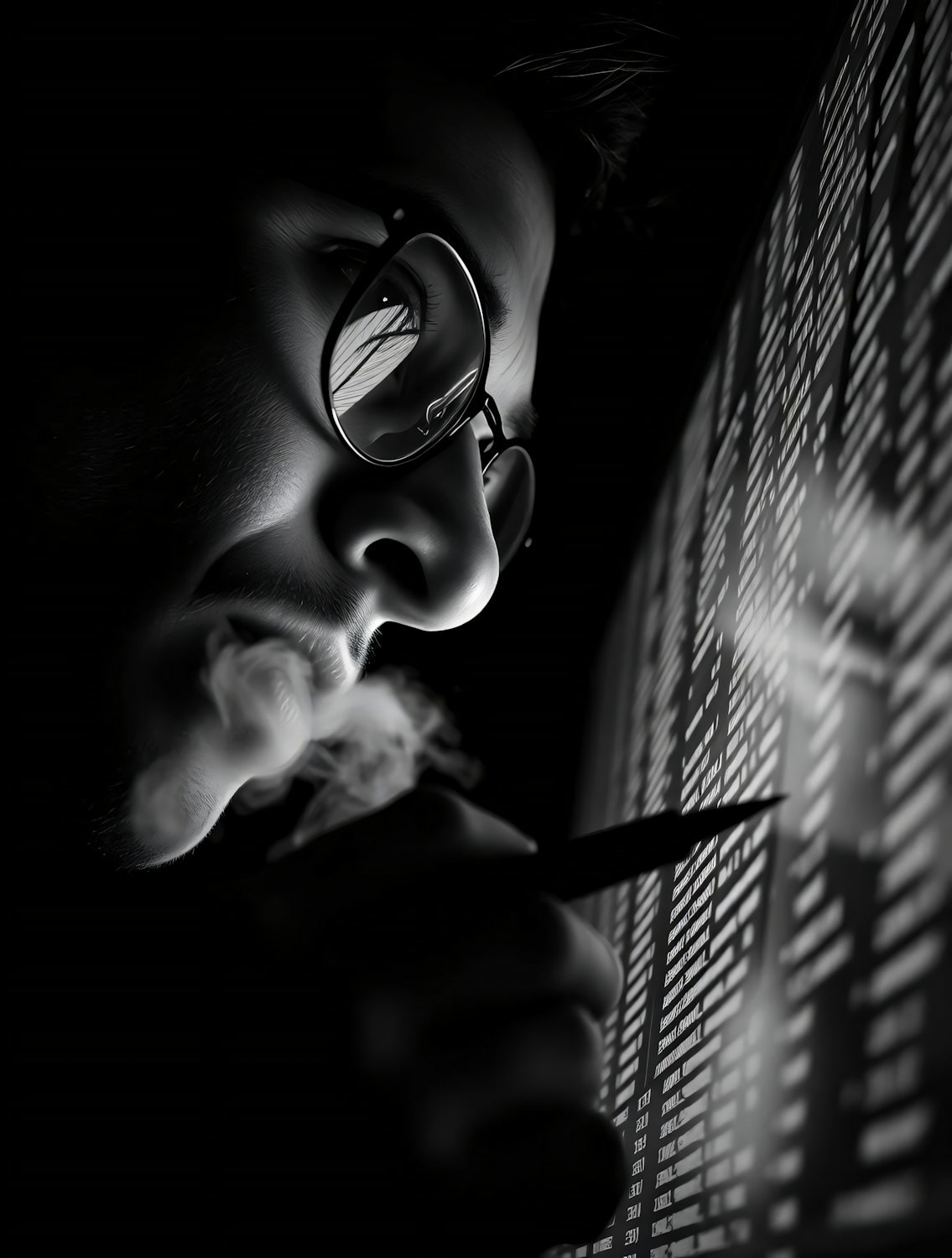An affiliate marketer diligently reviewing performance data on a screen, emphasizing the importance of tracking to optimize strategies and avoid pitfalls.