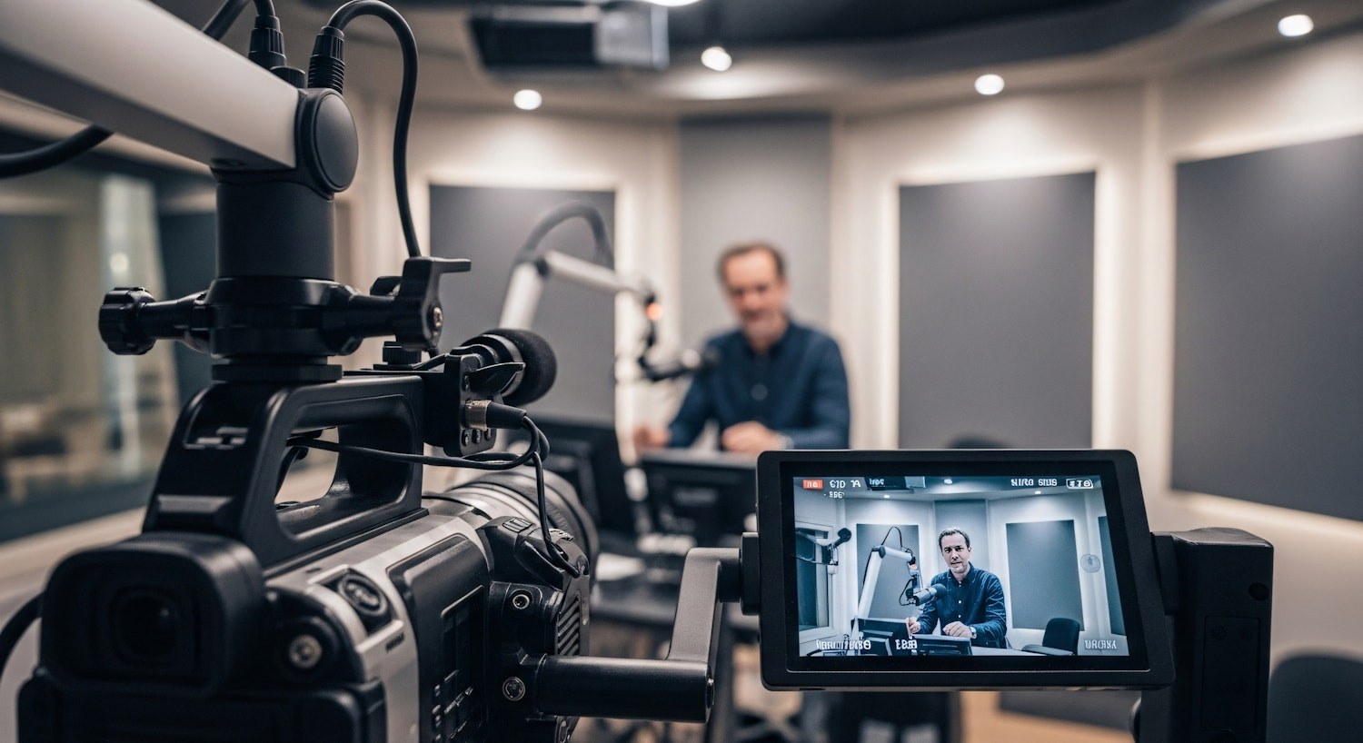 A person actively recording a video review, highlighting the importance of personal experience and multi-media content for high-converting affiliate blogs.
