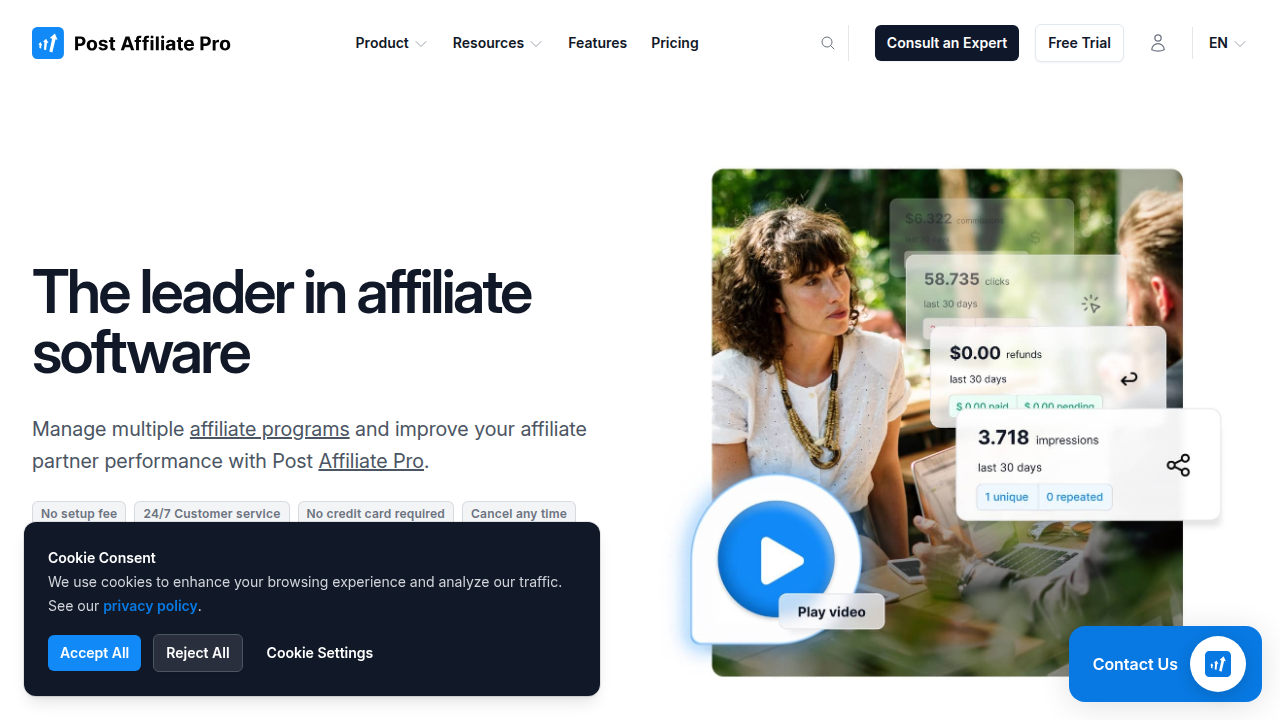 Explore the PostAffiliatePro website, a key source for affiliate marketing industry data.