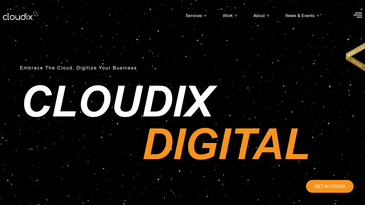 Homepage of Cloudix Digital, a resource detailing the Facebook algorithm updates in 2026 for affiliate marketers.