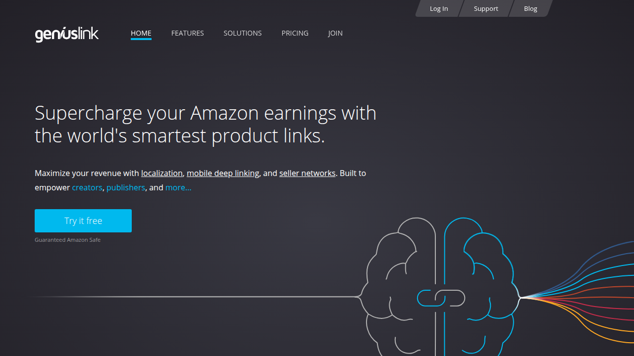 The GeniusLink website, known for its insights into affiliate marketing trends and smart linking tools.
