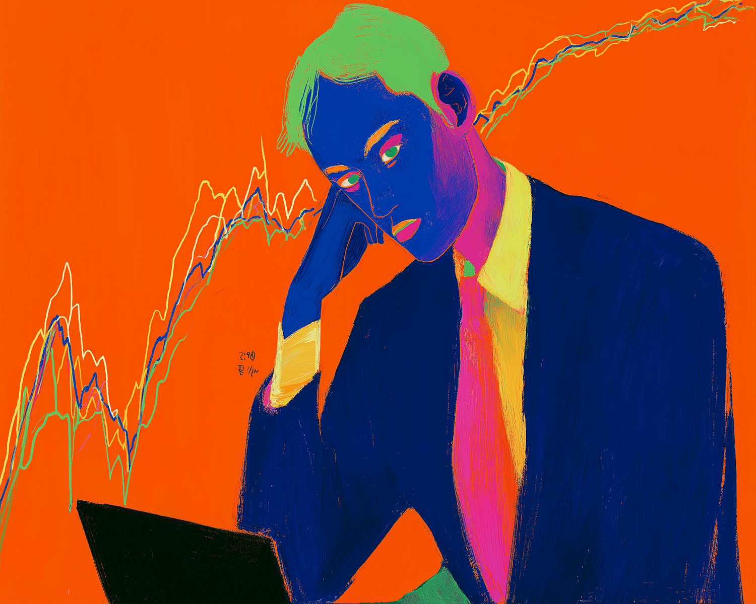 A person thoughtfully considering multiple paths or options, symbolizing the critical decision of choosing the right affiliate niche.