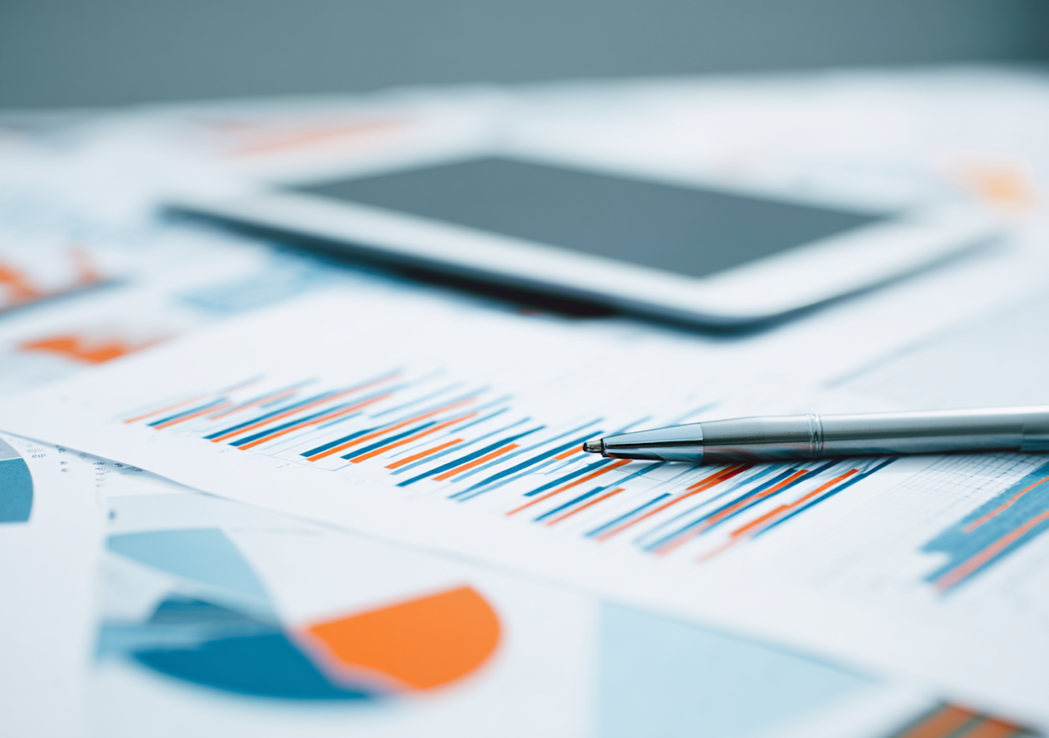 A person focused on financial documents and investment charts on a computer screen, representing the personal finance and investing niche.