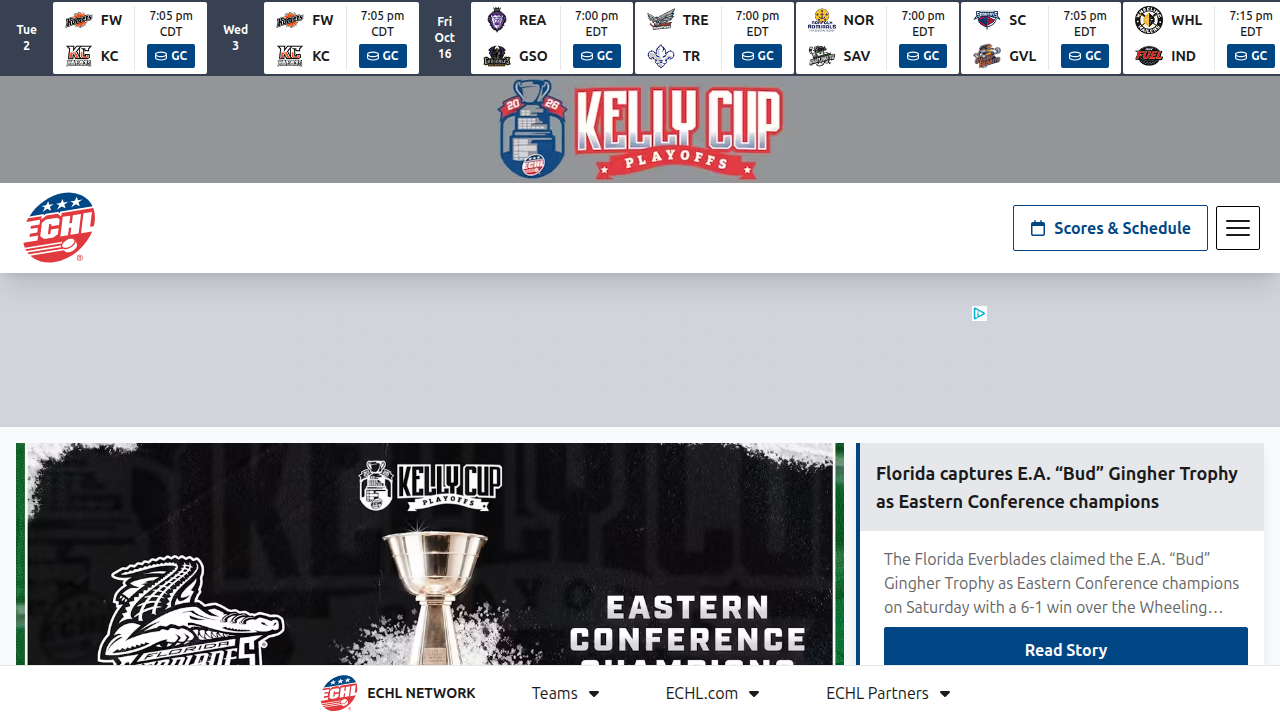 Explore the official ECHL website, the hub for minor professional hockey and its affiliate program.