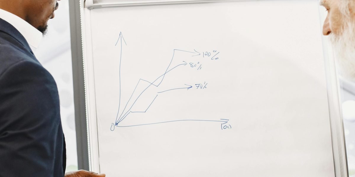 A business leader presenting a strategic plan for growth and expansion to their team.