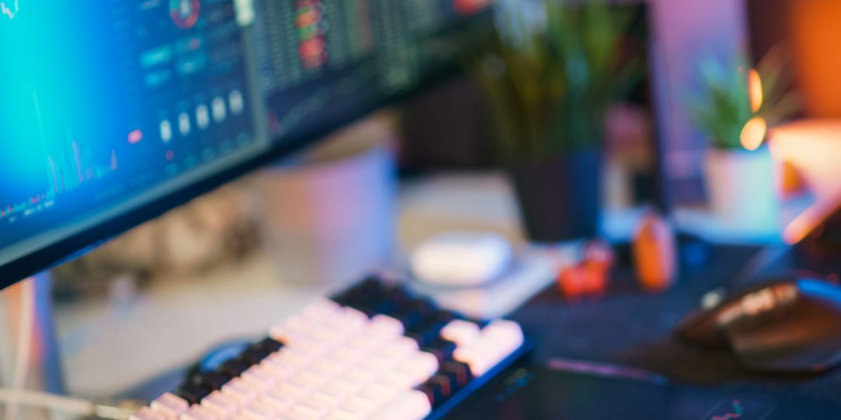 A professional reviews performance data on a dashboard, optimizing their affiliate strategy.