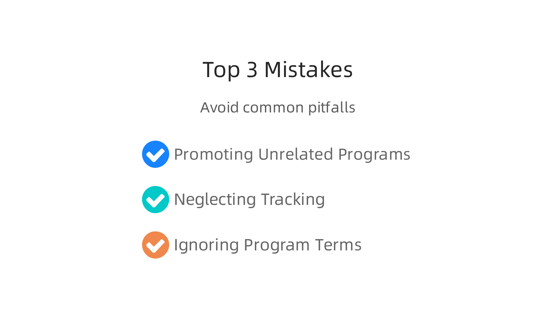 Learn to avoid common pitfalls like promoting too broadly, neglecting performance tracking, and ignoring program terms for better success.