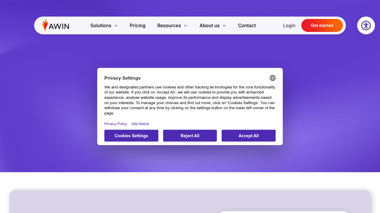 Screenshot of the ShareASale homepage, a popular affiliate marketing network.