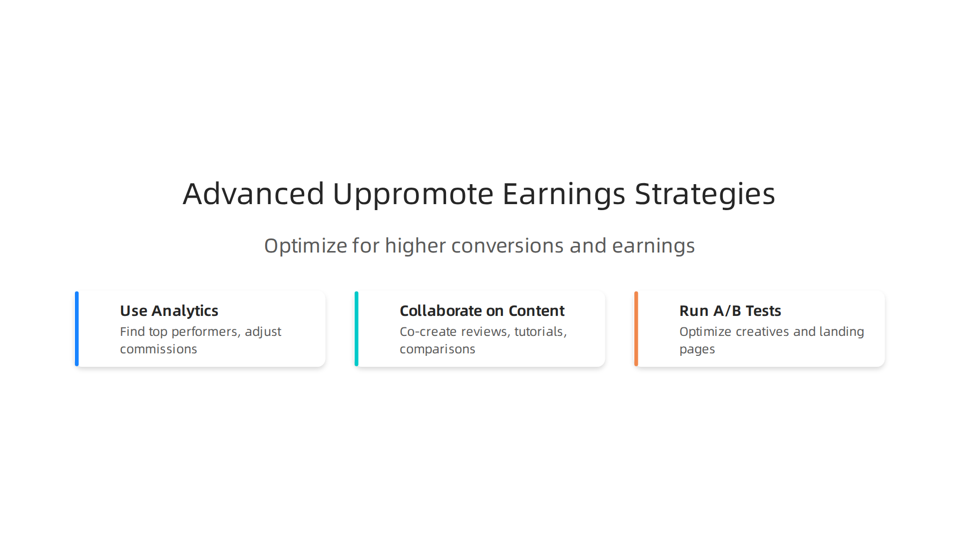 Strategies to optimize your Uppromote affiliate program for higher conversions and increased earnings.