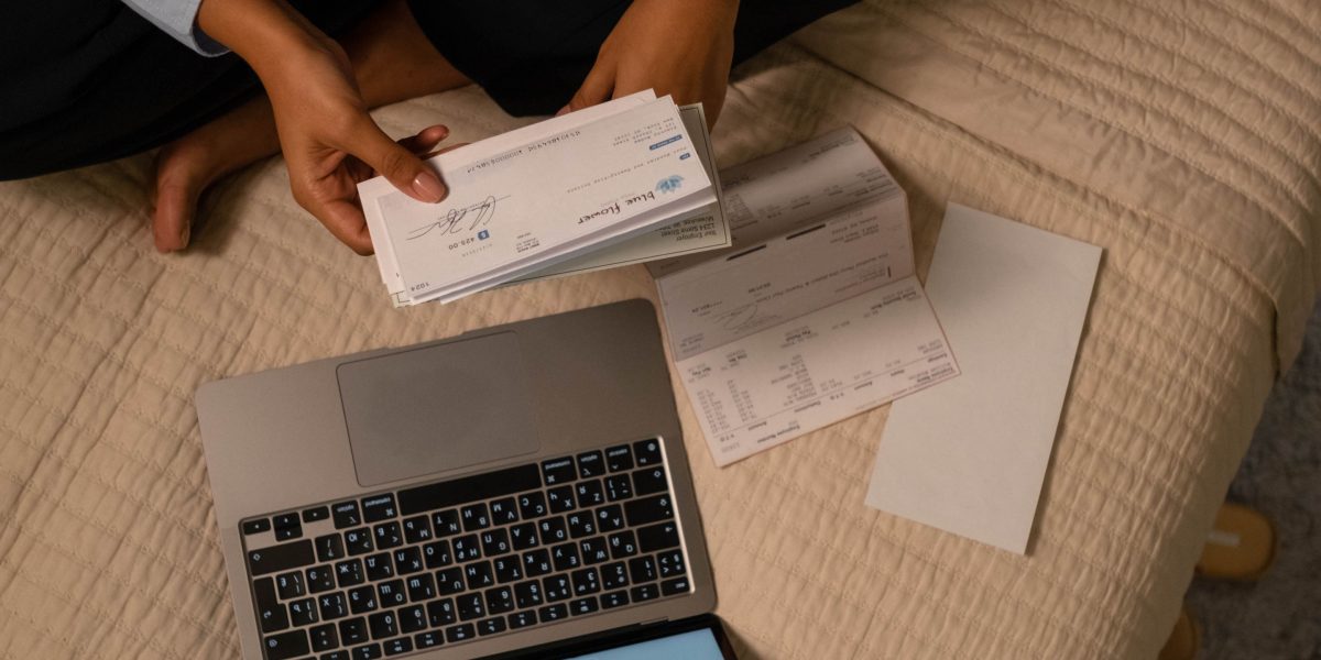 Managing online earnings with satisfaction, reflecting successful affiliate payouts.
