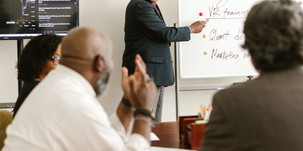 Teams use strategic frameworks to analyze market opportunities and define their path to success.